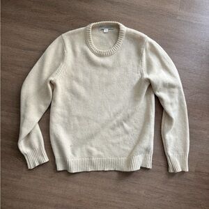 Outerknown Men's Cream Crewneck Sweater